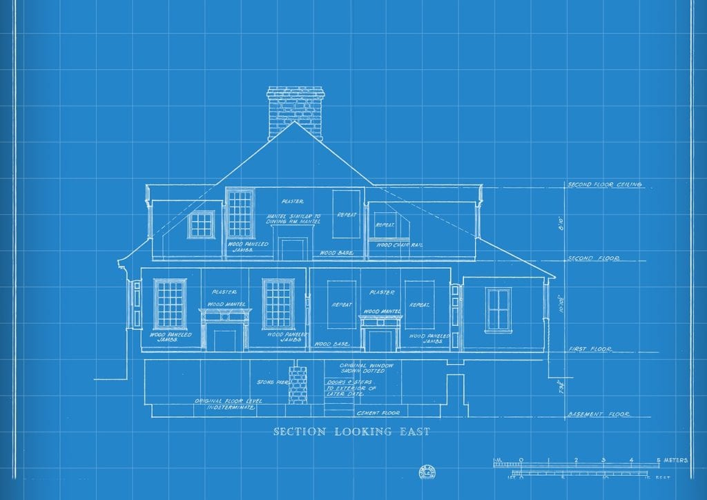 technology, blueprint, house drawing